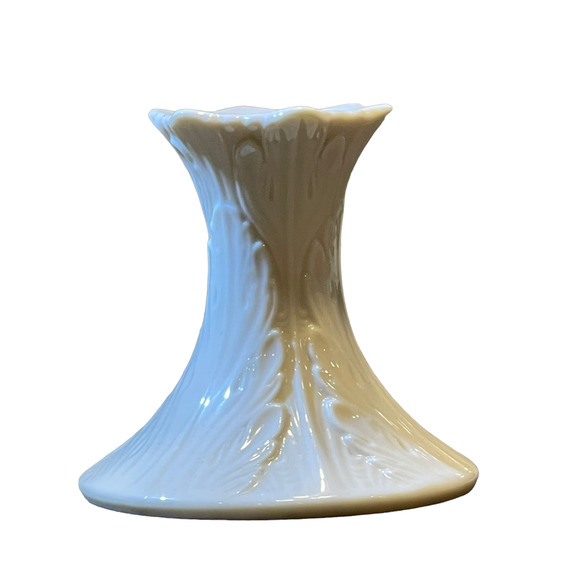 Lenox‎ Candlesticks Set Of 2 Holder Hexagonal Shaped Milk Glossy White 3.5" - Picture 2 of 6